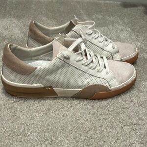 Women’s Dolce Vita Zina Sneakers- white/tan- size 8.5